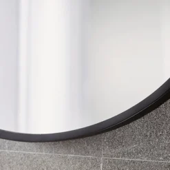 Arezzo Matt Black 500 X 800mm Capsule Mirror -Bathroom Supply Shop ven58cmb d2