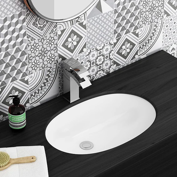 Milos Oval Under Counter Basin 0TH - 565 X 390mm 2 Milos Oval Under Counter Basin 0TH - 565 X 390mm - Image 2