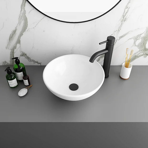 Runda Round Counter Top Basin 0TH - 380mm Diameter 2 Runda Round Counter Top Basin 0TH - 380mm Diameter - Image 2