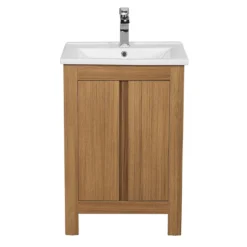 Valencia Naturale Oak Effect Vanity Unit - 550mm Wide -Bathroom Supply Shop vnat55oak d1