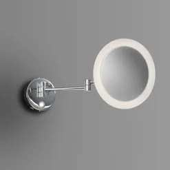 Venice Chrome Round 3x Magnifying LED Cosmetic Mirror 7 Venice Chrome Round 3x Magnifying LED Cosmetic Mirror -Bathroom Supply Shop vncmrnd d2