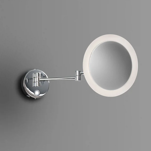 Venice Chrome Round 3x Magnifying LED Cosmetic Mirror 4 Venice Chrome Round 3x Magnifying LED Cosmetic Mirror - Image 4