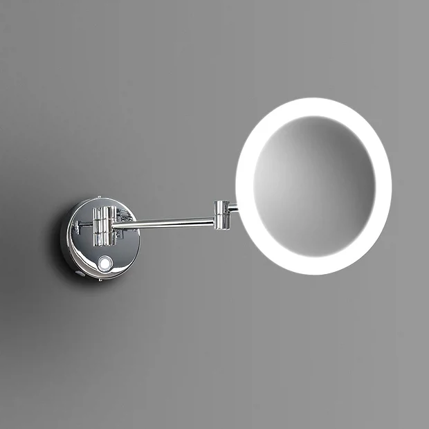 Venice Chrome Round 3x Magnifying LED Cosmetic Mirror 1 Venice Chrome Round 3x Magnifying LED Cosmetic Mirror