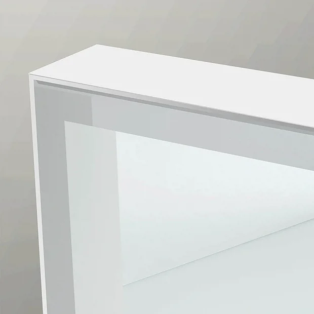 Venice White 1000 X 700mm LED Illuminated Mirror With Demister Pad 1 Venice White 1000 X 700mm LED Illuminated Mirror With Demister Pad