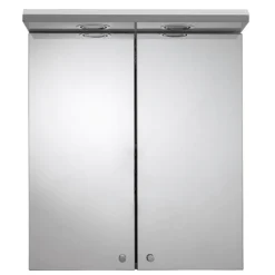 Croydex Shire 2 Door Mirror Cabinet With Light & Shaver Socket - White 9 Croydex Shire 2 Door Mirror Cabinet With Light & Shaver Socket - White -Bathroom Supply Shop wc267222eai2