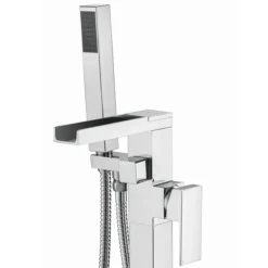 Monza Waterfall Floor Mounted Freestanding Bath Shower Mixer - Chrome 9 Monza Waterfall Floor Mounted Freestanding Bath Shower Mixer - Chrome -Bathroom Supply Shop wf04 n d1
