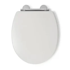 Croydex Lugano White Flexi-Fix Toilet Seat With Soft Close And Quick Release -Bathroom Supply Shop wl601022h d3