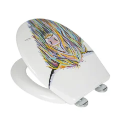 Croydex Angus McCoo Flexi-Fix Toilet Seat By Steven Brown Art -Bathroom Supply Shop wl604022 d2