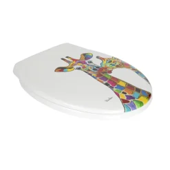 Croydex Francie & Josie Flexi-Fix Toilet Seat By Steven Brown Art -Bathroom Supply Shop wl604122 d1