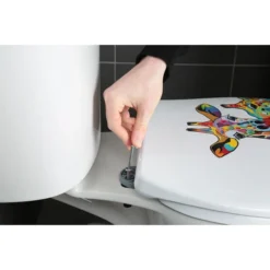 Croydex Francie & Josie Flexi-Fix Toilet Seat By Steven Brown Art -Bathroom Supply Shop wl604122 d4