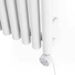 Terma Rolo Room E H1800 X W370mm White Electric Only Towel Rail With MOA Blue Element -Bathroom Supply Shop wlror180037 s916esmobp01 d4